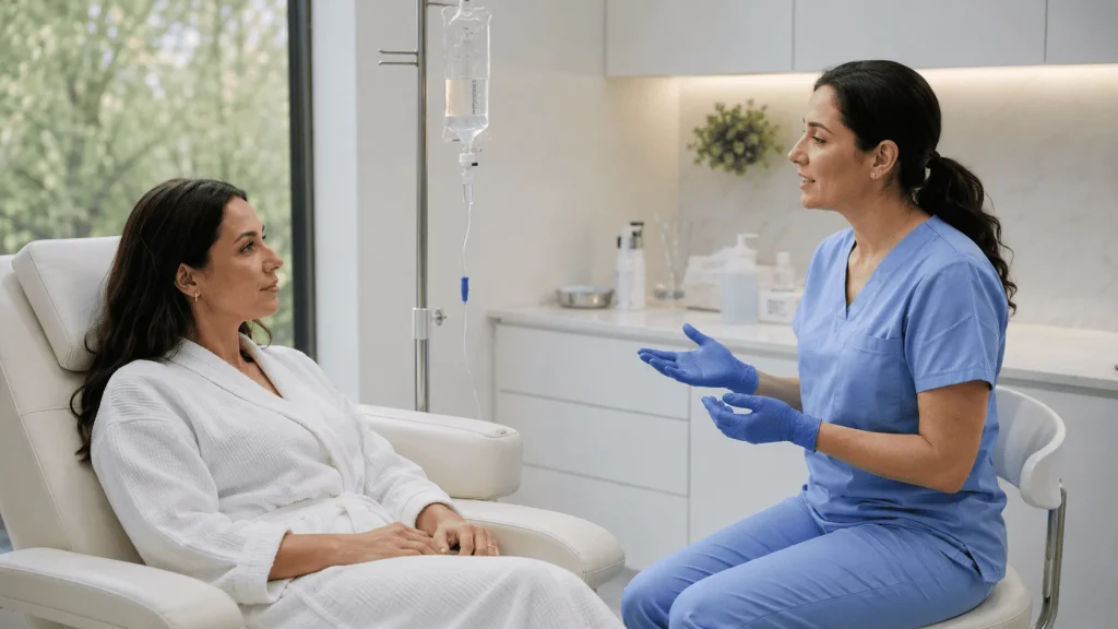Para qué sirve la suero terapia con atención profesional
