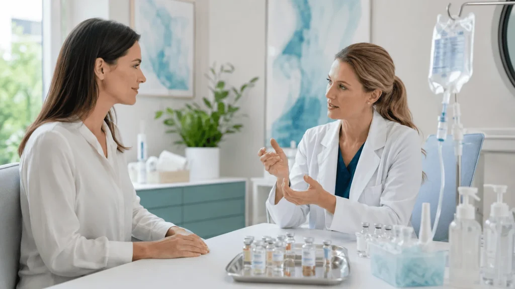Precio de un suero vitaminado explicado por profesional de salud