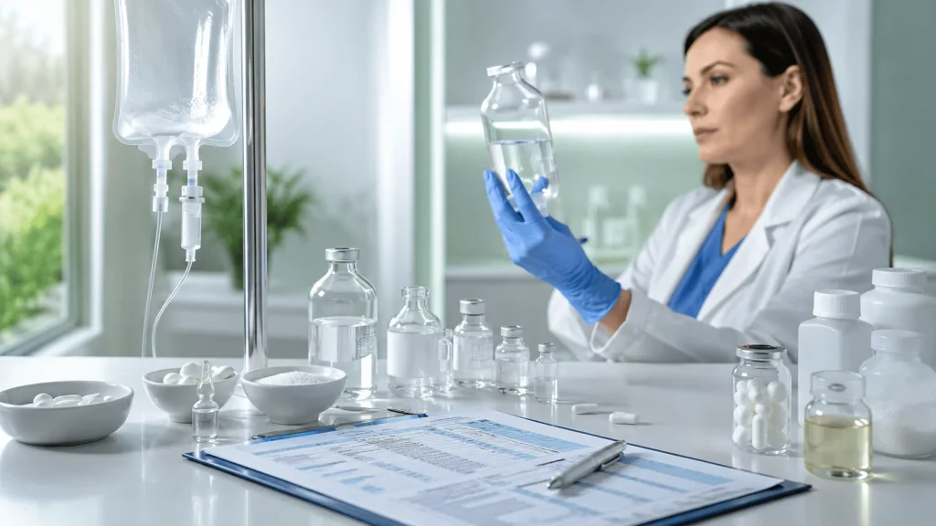 Qué puede contener un suero multivitamínico intravenoso