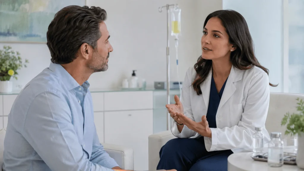 Suero de vitamina C intravenoso con orientación profesional