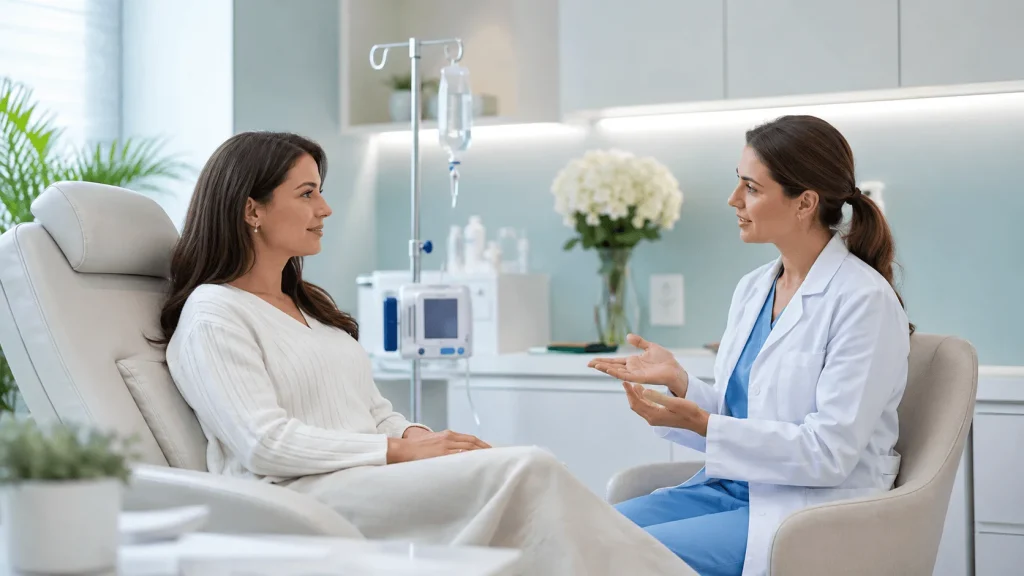 Orientación profesional sobre suero vitaminado intravenoso